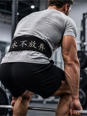 Katamu Never Give Up 13mm Lever Weightlifting Belt – Size Large – New